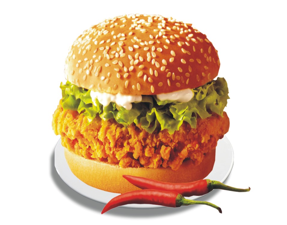 迈德思客香辣鸡腿堡