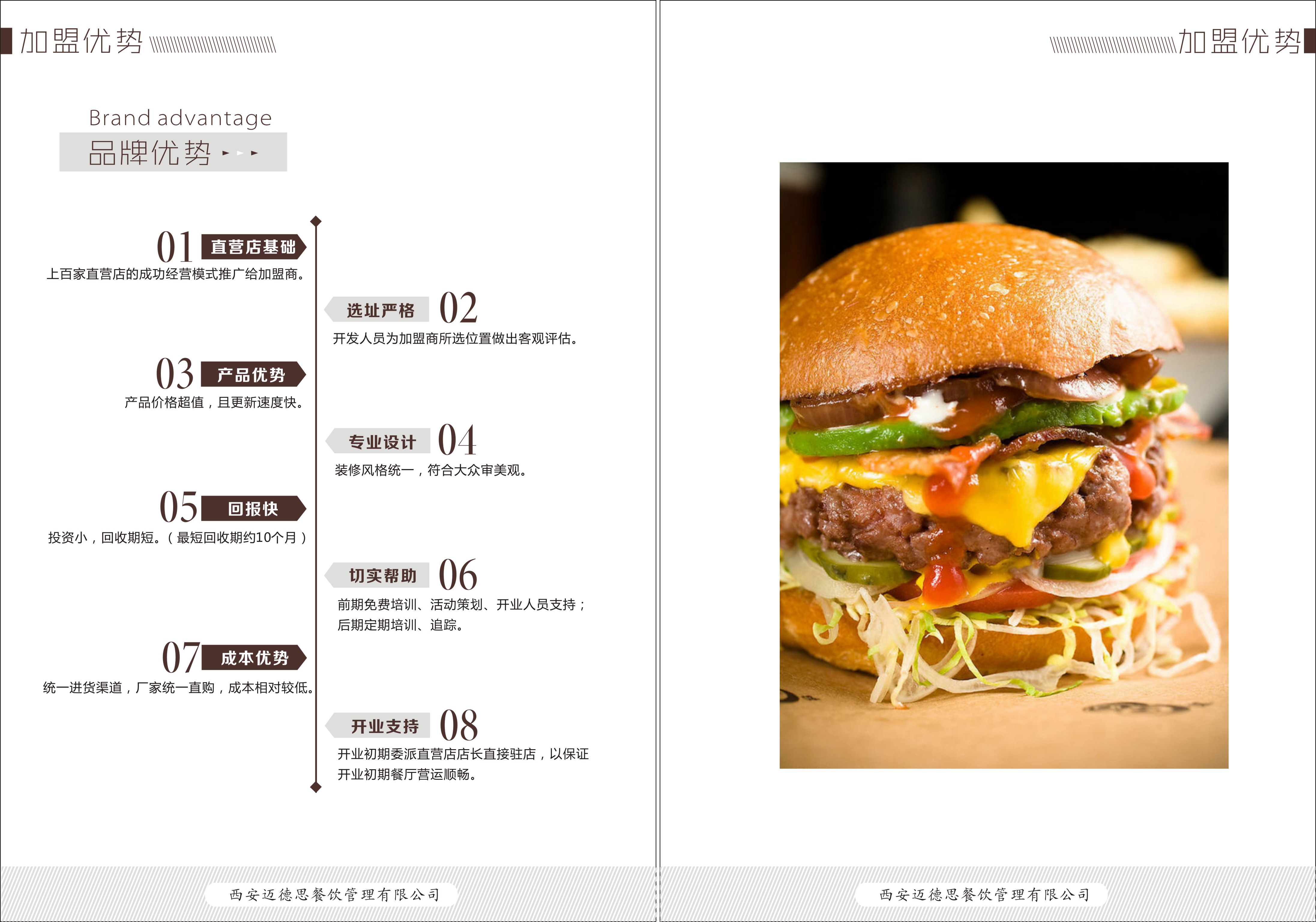 最新版迈德思客汉堡品牌的加盟合作手册